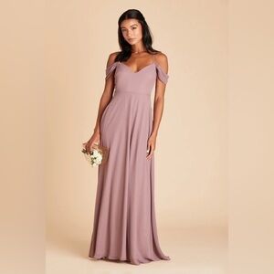 NWT Birdy Grey Devin Convertible Dress in Chiffon Dark Mauve